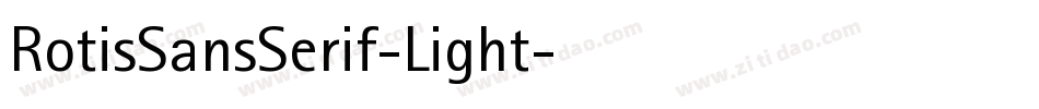RotisSansSerif-Light字体转换