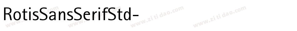 RotisSansSerifStd字体转换
