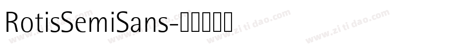 RotisSemiSans字体转换