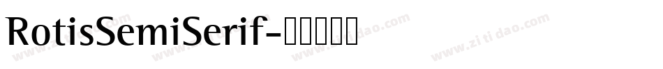RotisSemiSerif字体转换