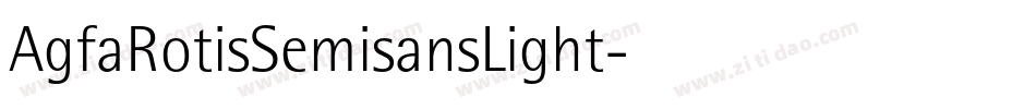 AgfaRotisSemisansLight字体转换