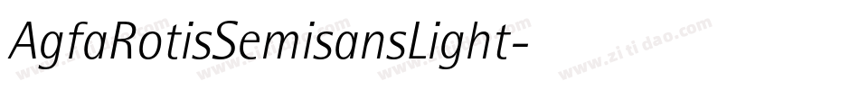 AgfaRotisSemisansLight字体转换