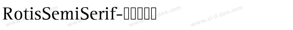 RotisSemiSerif字体转换