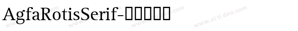 AgfaRotisSerif字体转换