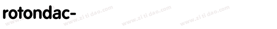 rotondac字体转换