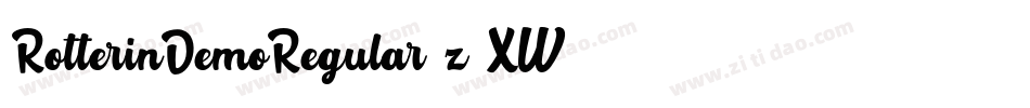 RotterinDemoRegular-z8XW4字体转换