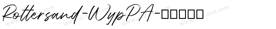 Rottersand-WypPA字体转换