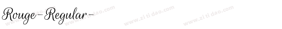Rouge-Regular字体转换
