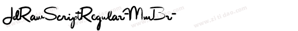 JdRawScriptRegular-MmBr字体转换