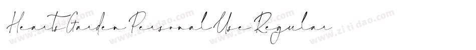 HeartsGardenPersonalUseRegular-Lgp4字体转换