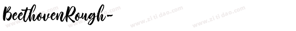 BeethovenRough字体转换