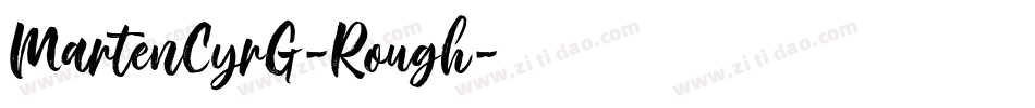 MartenCyrG-Rough字体转换