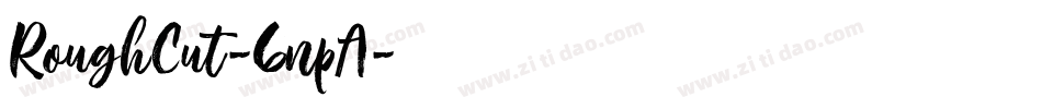 RoughCut-6npA字体转换