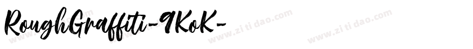 RoughGraffiti-9KoK字体转换