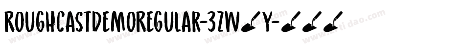 RoughcastDemoRegular-3zw5y字体转换