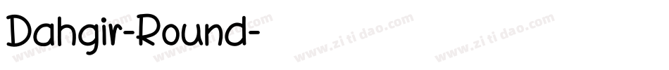 Dahgir-Round字体转换