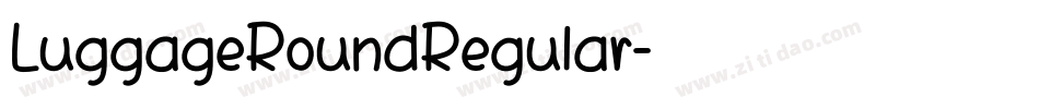 LuggageRoundRegular字体转换