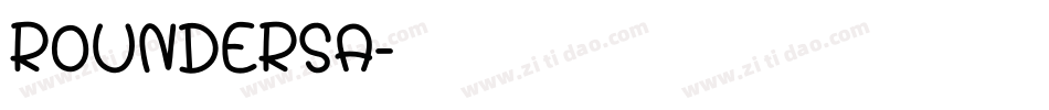 ROUNDERSA字体转换