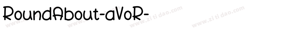 RoundAbout-aVoR字体转换