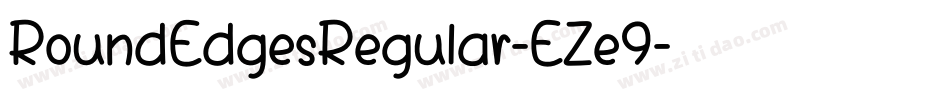 RoundEdgesRegular-EZe9字体转换