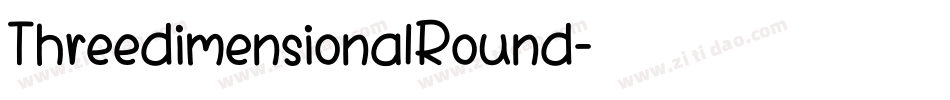 ThreedimensionalRound字体转换