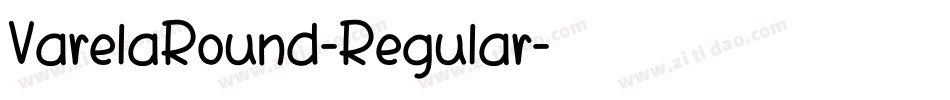 VarelaRound-Regular字体转换