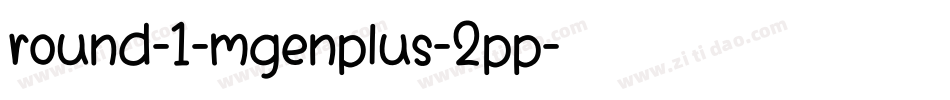 round-1-mgenplus-2pp字体转换