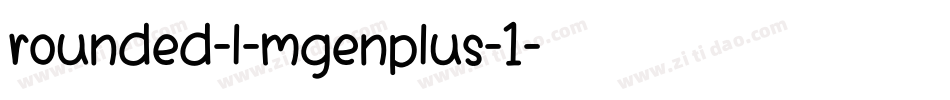 rounded-l-mgenplus-1字体转换