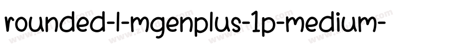 rounded-l-mgenplus-1p-medium字体转换