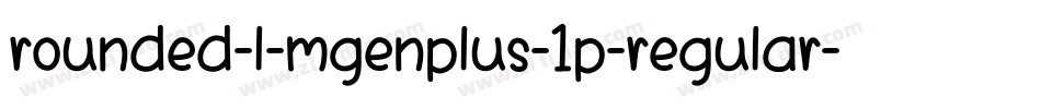 rounded-l-mgenplus-1p-regular字体转换