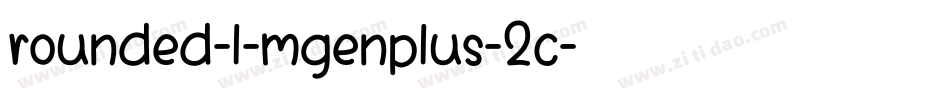 rounded-l-mgenplus-2c字体转换