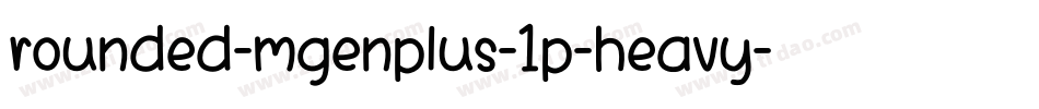 rounded-mgenplus-1p-heavy字体转换