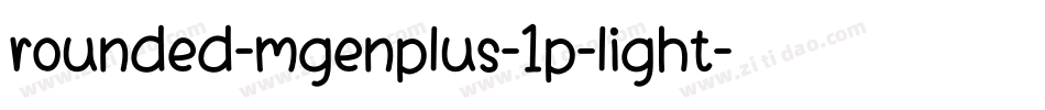 rounded-mgenplus-1p-light字体转换