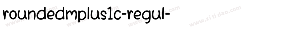 roundedmplus1c-regul字体转换