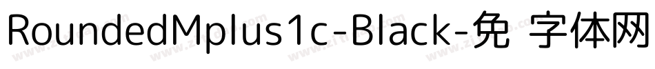 RoundedMplus1c-Black字体转换
