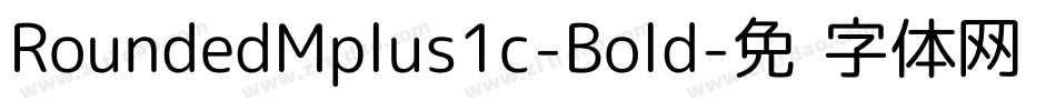 RoundedMplus1c-Bold字体转换