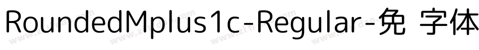 RoundedMplus1c-Regular字体转换