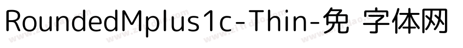 RoundedMplus1c-Thin字体转换