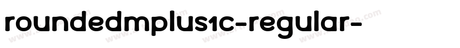 RoundedMplus1c-Regular字体转换
