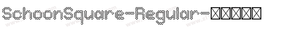 SchoonSquare-Regular字体转换