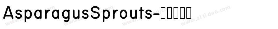 AsparagusSprouts字体转换