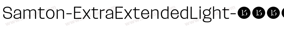 Samton-ExtraExtendedLight字体转换