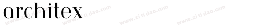 architex字体转换