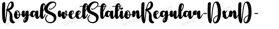 RoyalSweetStationRegular-DxnD字体转换