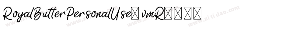 RoyalButterPersonalUse-vmR99字体转换