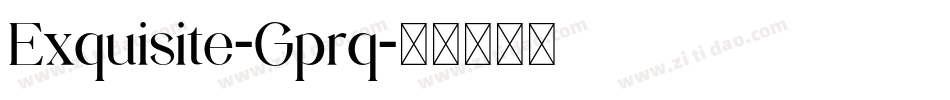 Exquisite-Gprq字体转换