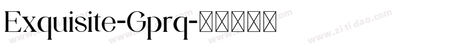 Exquisite-Gprq字体转换