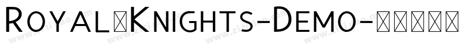 Royal_Knights-Demo字体转换