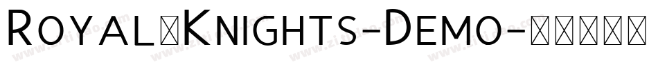 Royal_Knights-Demo字体转换