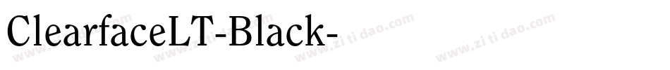ClearfaceLT-Black字体转换